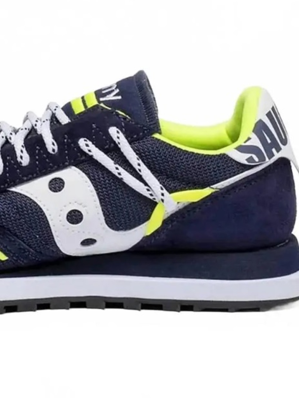 Saucony Navy with Neon Yellow Accent Running Shoe - Picture 2 of 5